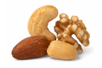 Healthy snack bundle with almonds walnuts cashews and peanuts
