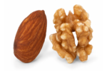 Roasted Almonds Whole USA Unsalted 500g and Raw Walnuts California Unsalted 500g bundle