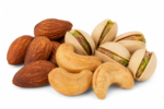 Premium nut bundle with USA almonds roasted cashews and California pistachios