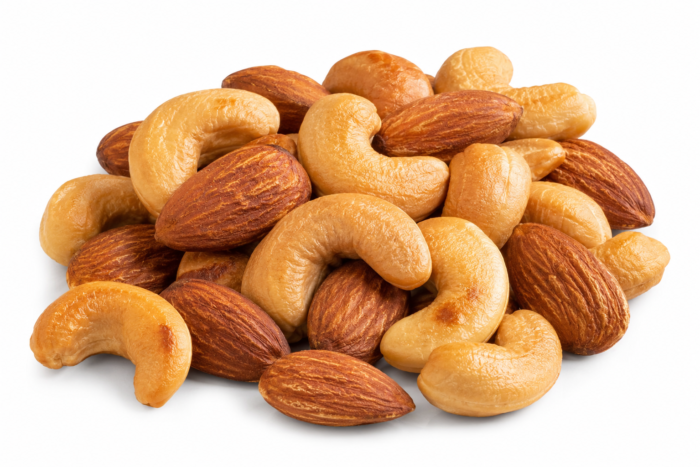 Roasted whole USA almonds unsalted 500g in starter bundle